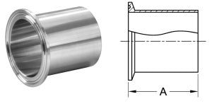 LONG WELD FERRULE BPE