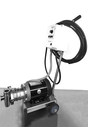 1 HP TEFC Brewery Pump Cart C-114 — Texas Process Technologies
