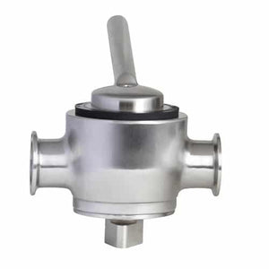 3-Way Plug Valves Tri-Clamp