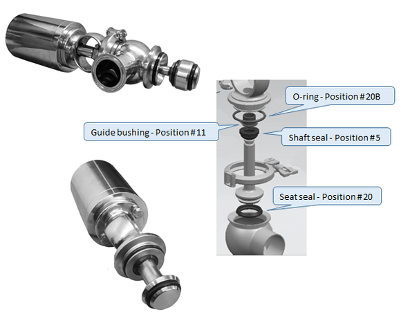 Divert valve spare parts