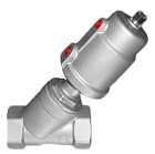 2" NPT Single Acting Angle Seat Valve – Air Actuated, Normally Closed, Stainless 304