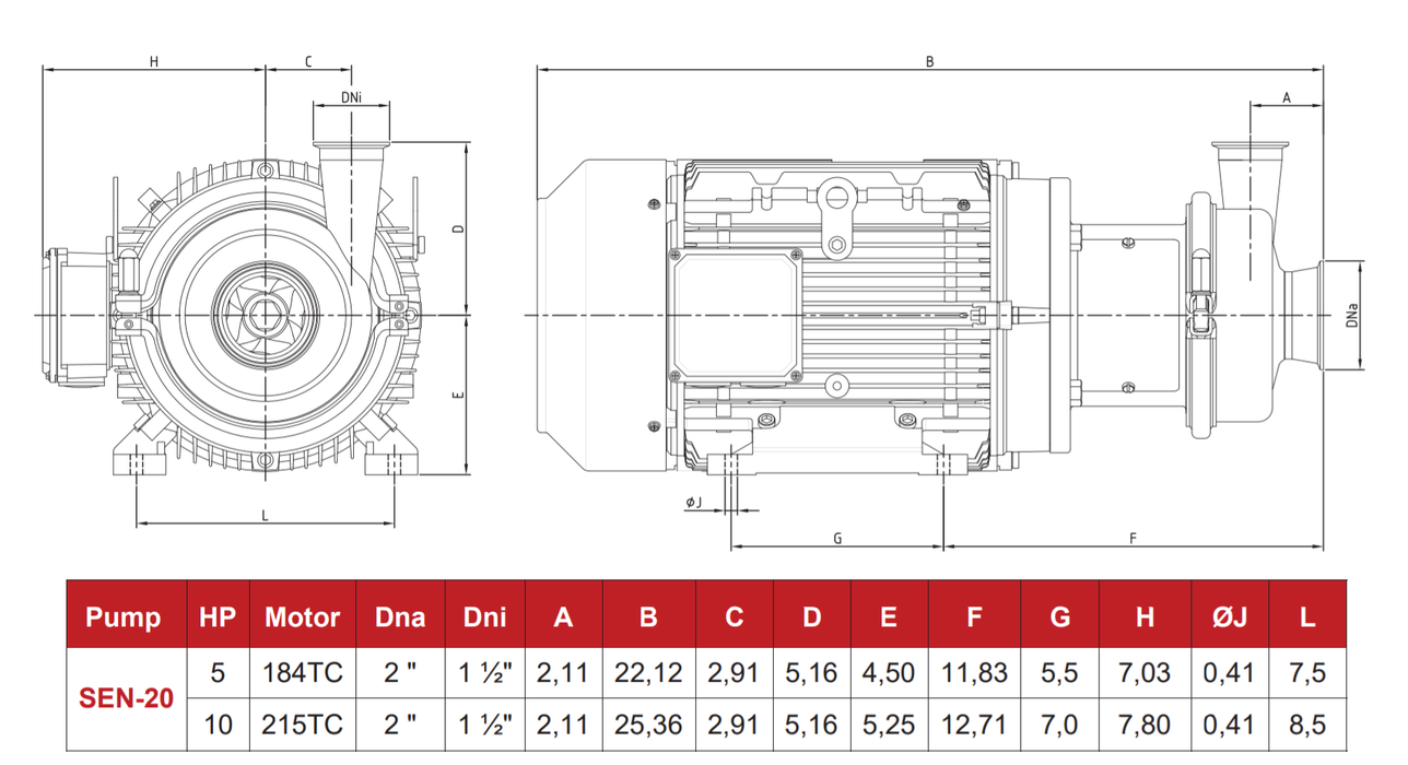 Hyginox Sen-20 Centrifugal Pump