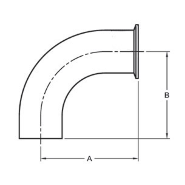 90° Tri-Clamp x Weld Elbows