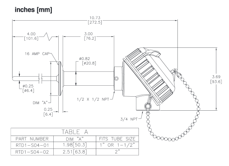 Tri-Clamp® Sanitary RTD Clean in Place (CIP)