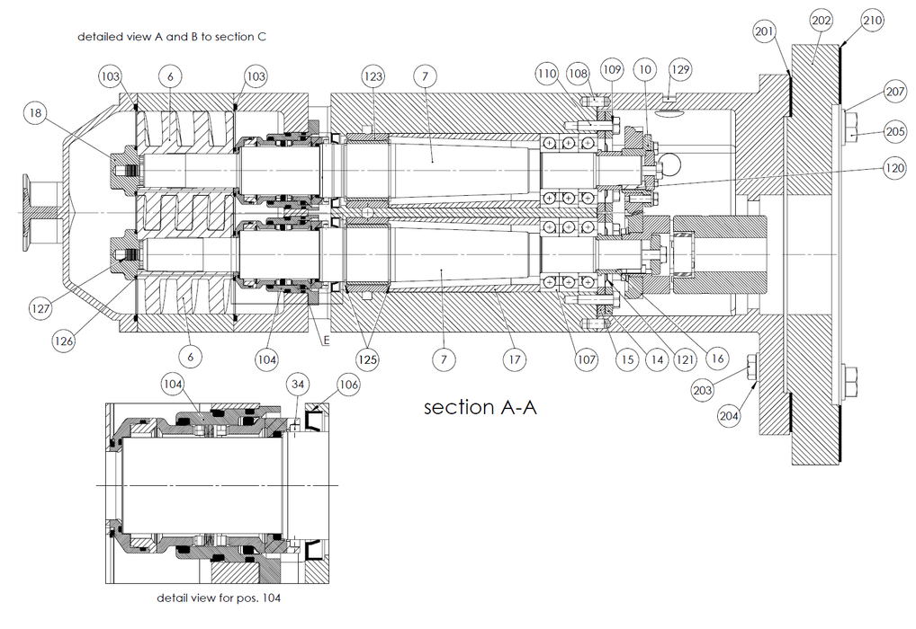 Axiflow Twin Screw Pump Spare Parts